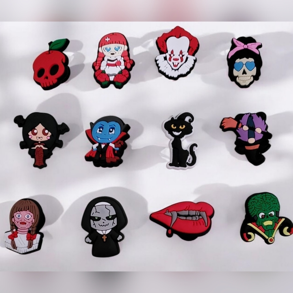 Horror Movie Croc Charm Bundle Set | Jibbitz Shoe Charms | Crocs Accessories
